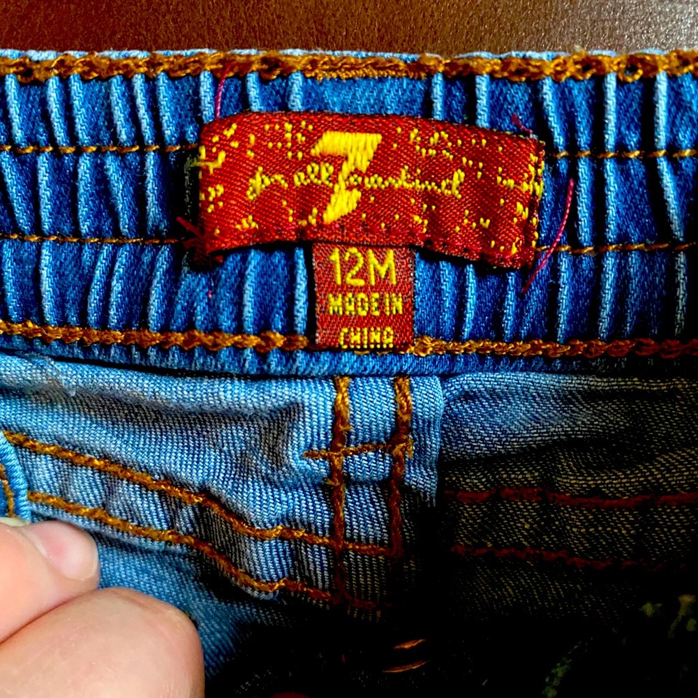 7 for all Mankind infant jeans, size 12 mos